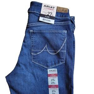 NWT ARIAT👖Ultra-Stretch Perfect Rise Flare Women's Size 27R Maya Denim Western